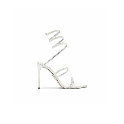 RENÉ CAOVILLA CLEO 105 CRYSTAL IVORY SANDAL C10416